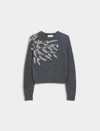 MAGLIA RICAMATA
Grigio Scuro Melange