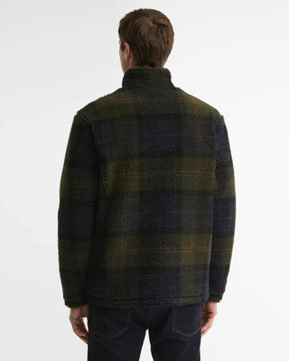 Pile sherpa con motivo tartan