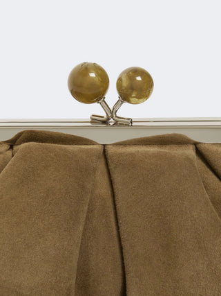 PASTICCINO BAG SMALL IN SUEDE - verde kaki