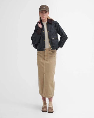 Giacca cerata Beadnell dal taglio crop