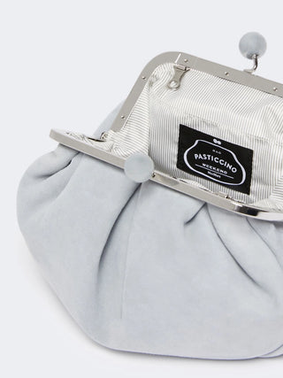 PASTICCINO BAG SMALL IN SUEDE - AZZURRO