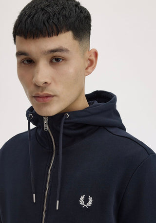 Felpa Con Cappuccio E Zip Intera