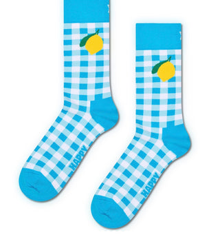 Gingham Lemon Sock