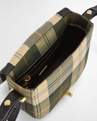 Borsa a tracolla con motivo tartan Elm