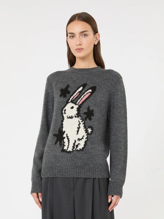 Maglia in filato di misto alpaca e lana - GRIGIO MEDIO