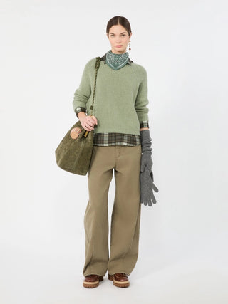 Maglia in filato di misto mohair - VERDE SALVIA