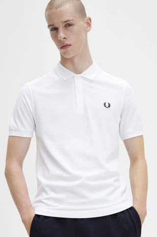 Polo Classica Fred Perry Bianca da Uomo