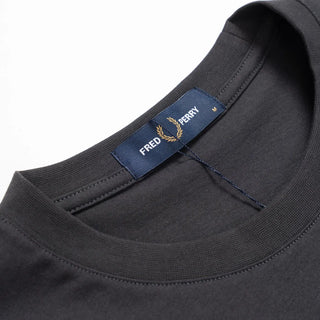 T-Shirt Floccata Laurel Wreath Fred Perry Grigia da Uomo