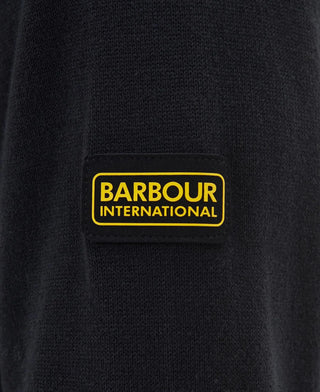 Maglione Girocollo in Cotone Barbour International Nero da Uomo