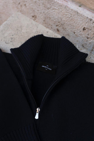 FULL ZIP 3 FILI COLLO LUPETTO